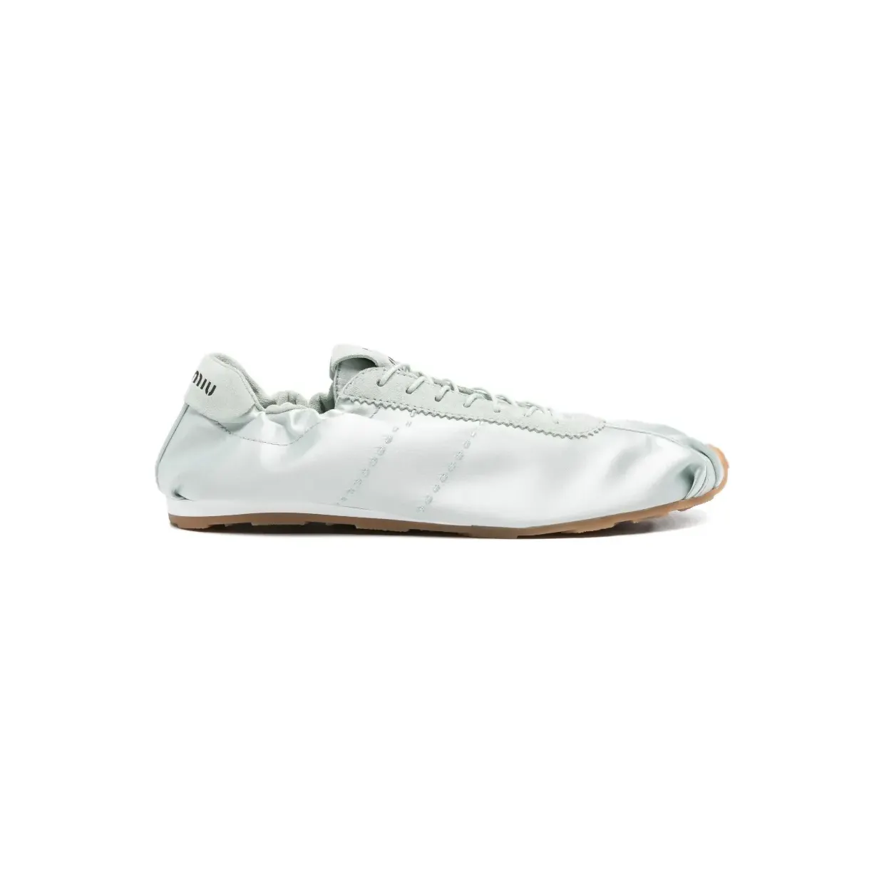 Miu Miu Miu Plume satijnen “Green” (5E570E005049)
