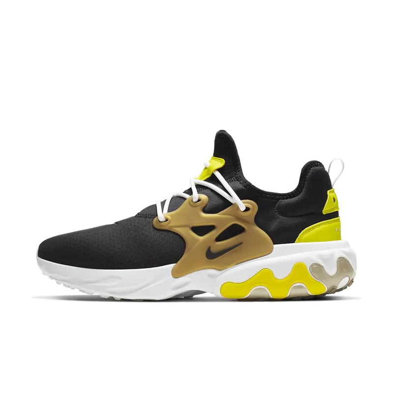 Nike React Presto Brutal Honey Black/Black-Yellow Streak-Metallic Gold-White (AV2605-001)