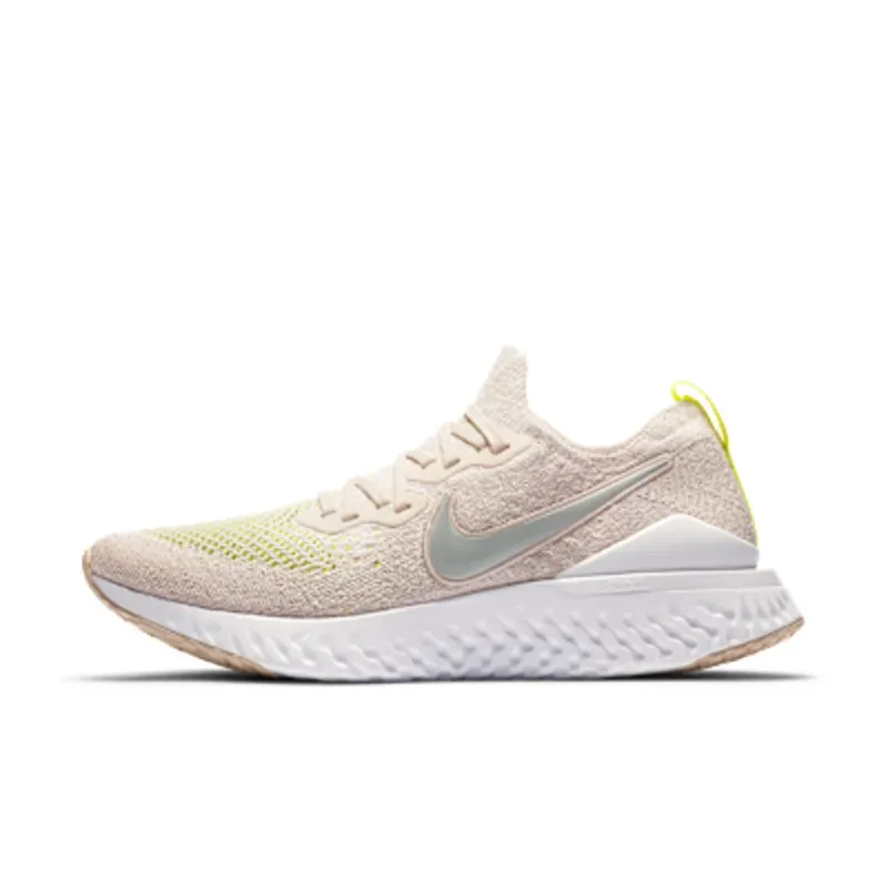 Nike Epic React Flyknit 2 Cream “Desert Sand / White / Volt / Reflect Silver” (CJ9695-002)