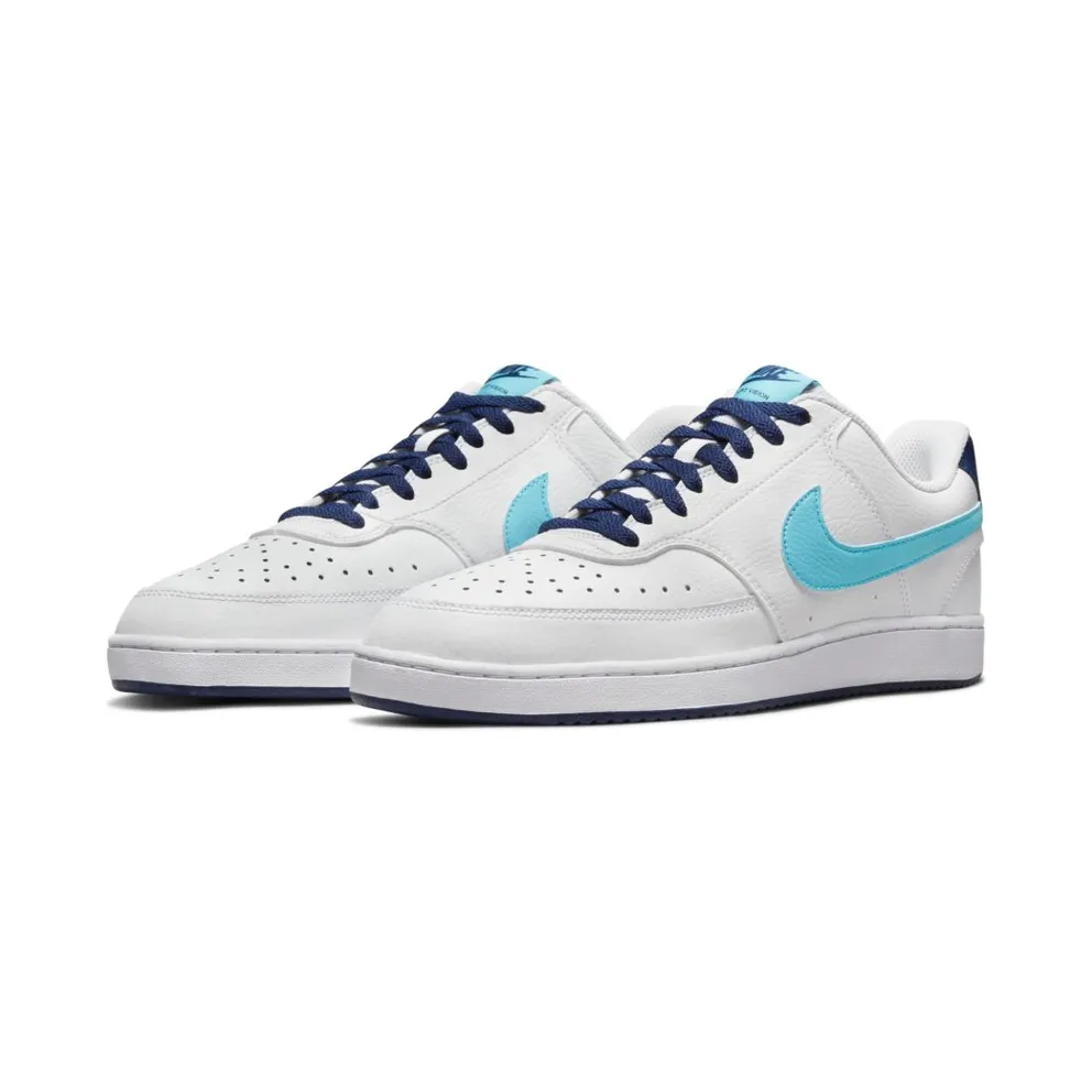 Nike Court Vision Low White Blue Void Turquoise (DM1187-100)