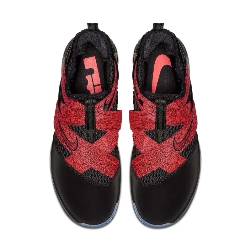 Nike LeBron Zoom Soldier 12 Black Red Black/Black (AO2609-003)