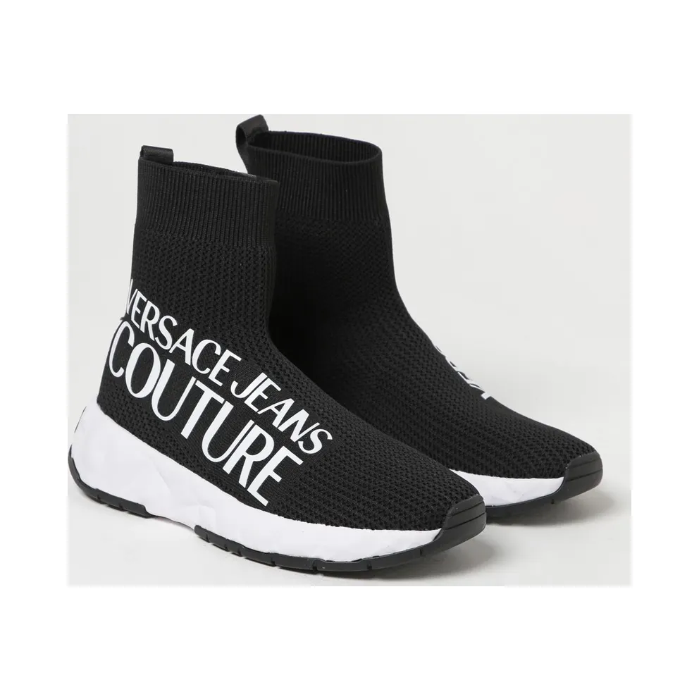 Versace Stretch Knit with Printed Logo Black (75VA3SB5ZS671899)