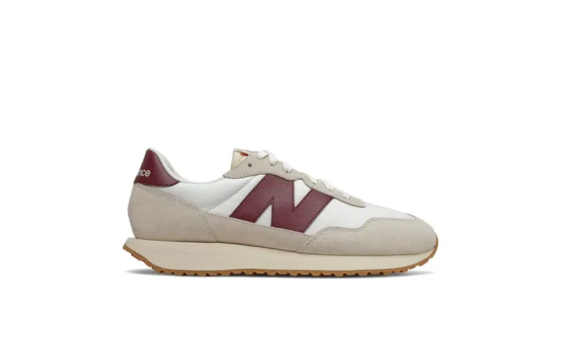 New Balance 237 White Burgundy (MS237SB)