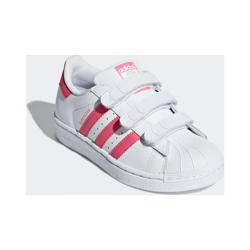 Adidas Superstar CF C ‘White Pink’ Cloud White/Real Pink/Real Pink (CG6621)