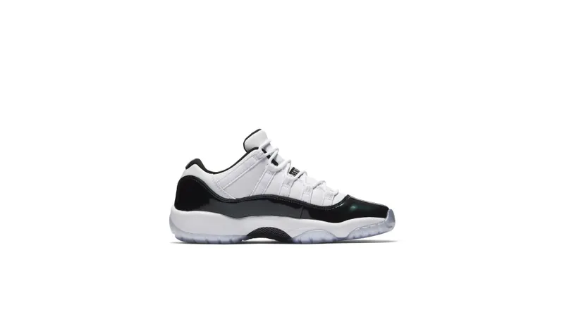 Jordan 11 Retro Low Iridescent (GS) White/Black-Emerald Rise (528896-145)