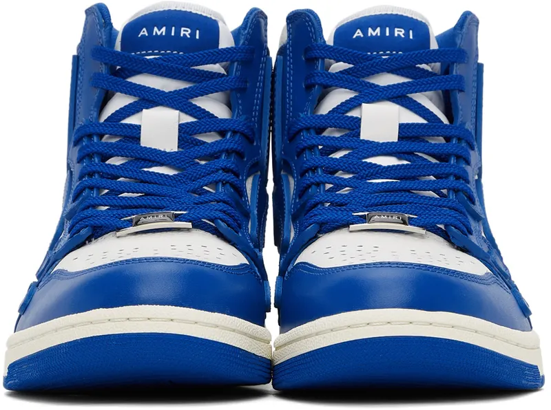 AMIRI Blue & White Skel Top Hi (PS22MFS002-466)