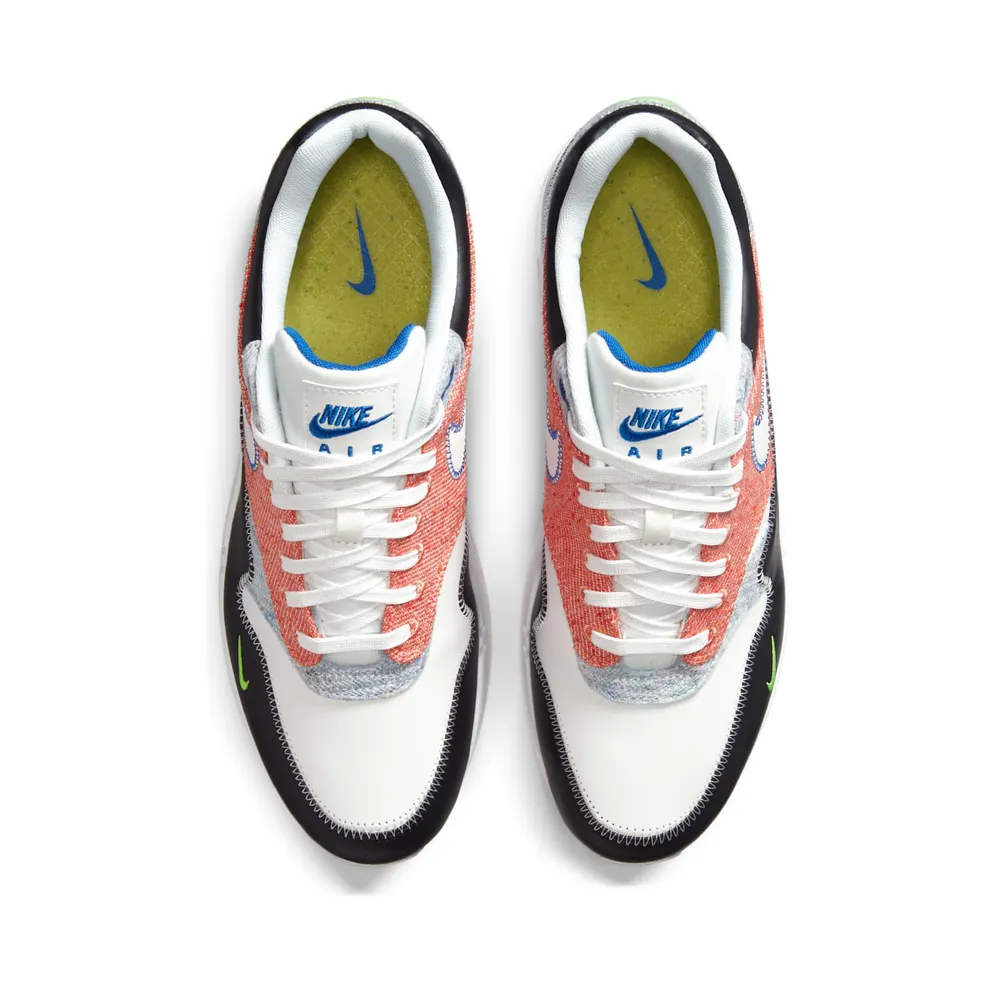 Nike Air Max 1 Recycled White White/Black-Electric Green-Game Royal (CT1643-100)