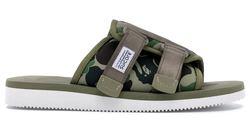 Suicoke x Bape ABC Kaw-Ape Green