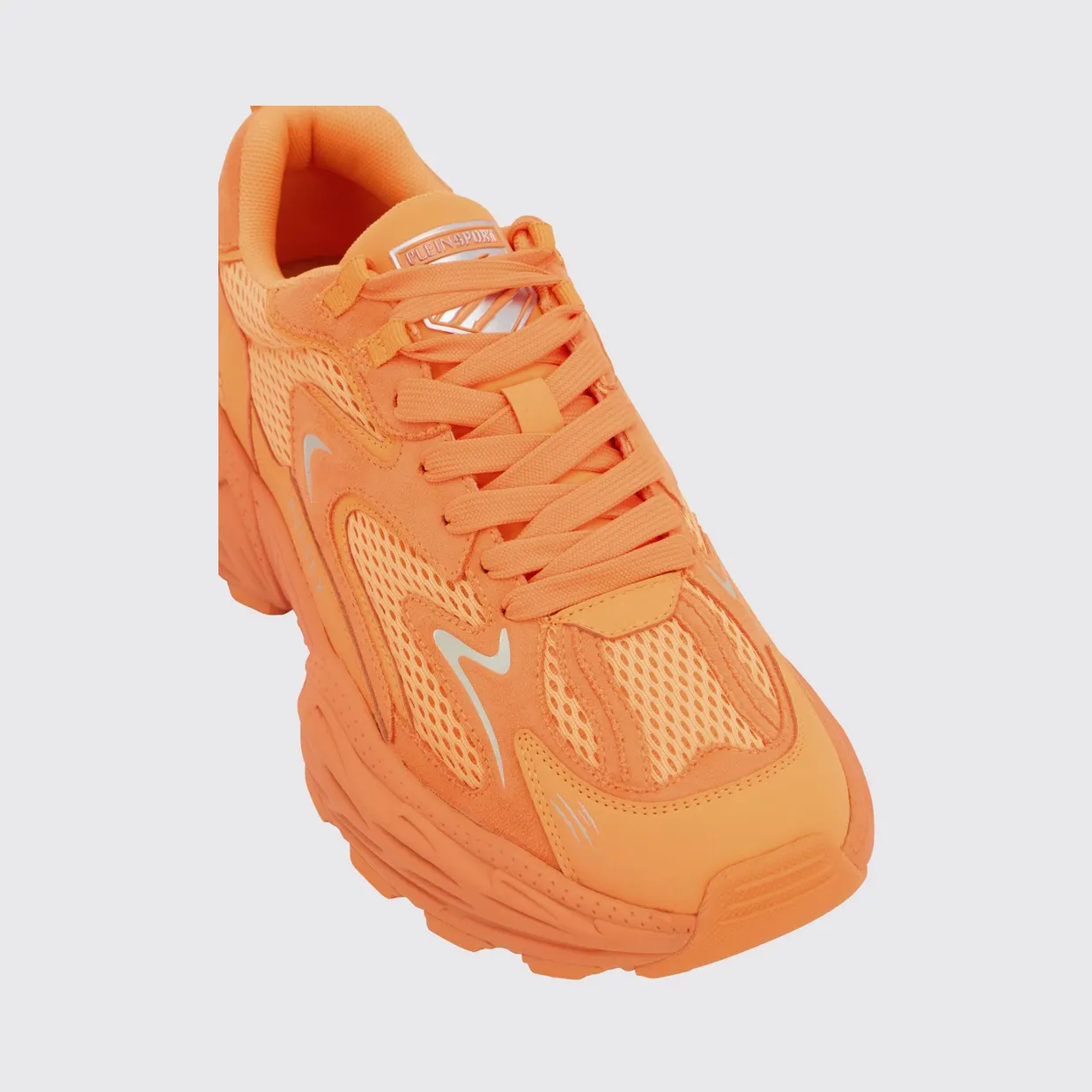 Plein Sport Pulse X Mesh and Leather Sneakers Orange (SAFSUSC0931STE003N86) (3)