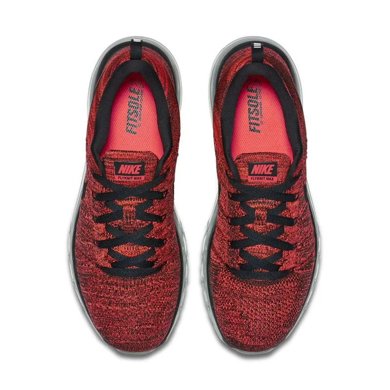 Nike Flyknit Max Bright Crimson Black/Black-Bright Crimson-Hyper Orange (620469-006)