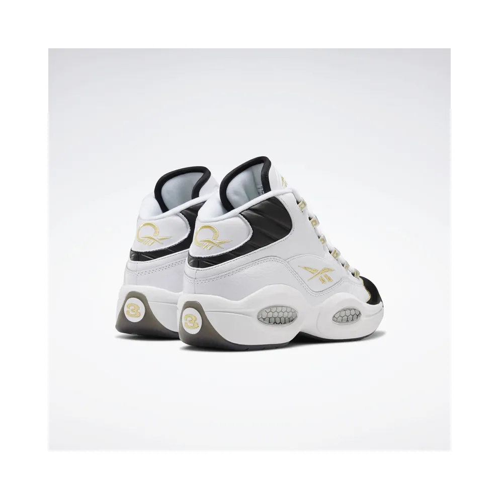 Reebok Question Mid Black Toe White/Black-Gold (Other Brands Other)