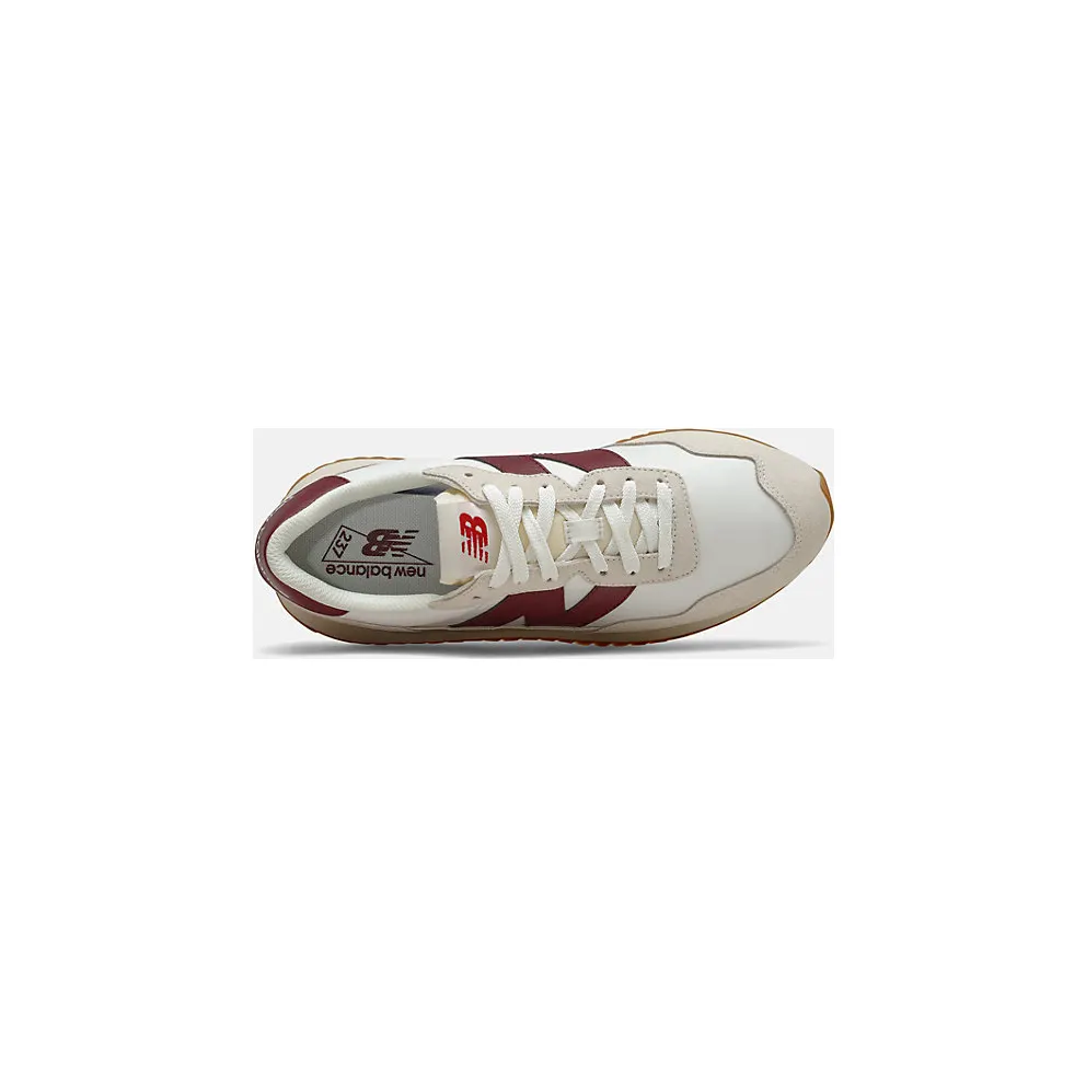 New Balance 237 White Burgundy (MS237SB)