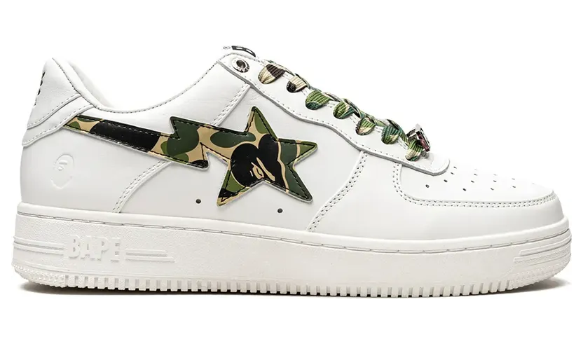 A BATHING APE® Bape Sta Sneakers – Weiß (0ZXSHM191045GGRX)