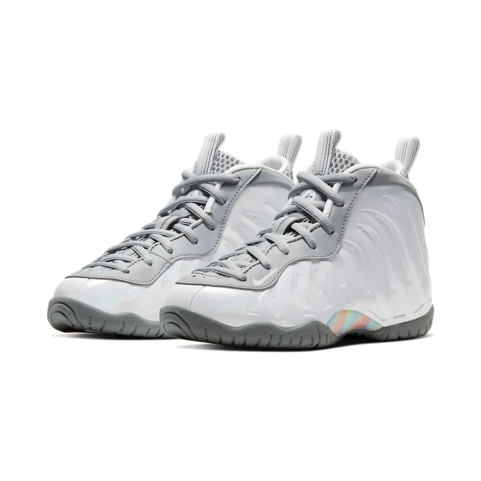 Nike Air Foamposite One Light Smoke Grey (PS) Light Smoke Grey/White-Blue Fury (CU1055-001)