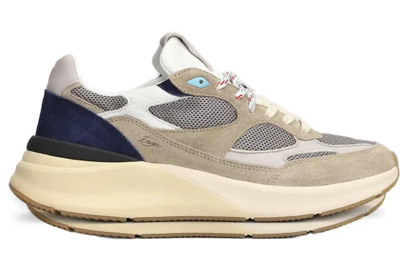 D.A.T.E. Fuga 20′ Sneakers mit Einsätzen aus Wildleder – Nude (M441F2COMB)