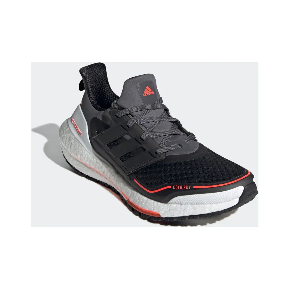 adidas Ultraboost 21 COLD.RDY Grey Five / Core Black / Solar Red (GV7122)