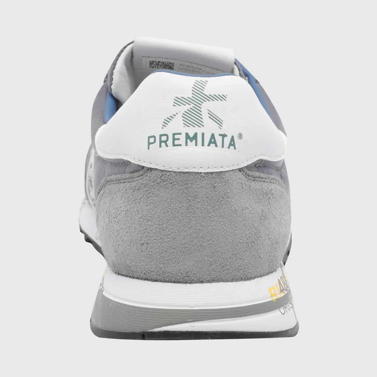 Premiata Lucy Suede And Perforated Fabric Sneakers Grey (LUCYD7526) (3)