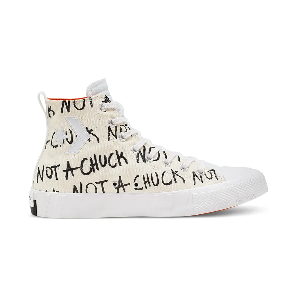 Converse Chuck Taylor All-Star 70s Hi Unt1tl3d “Not a Chuck” White Egret/White-Bold Mandarin (166503C)