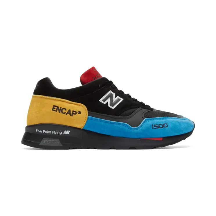New Balance 1500 Made in England ‘Multi Black’ Black/Blue/Yellow/Red (M1500UCT)
