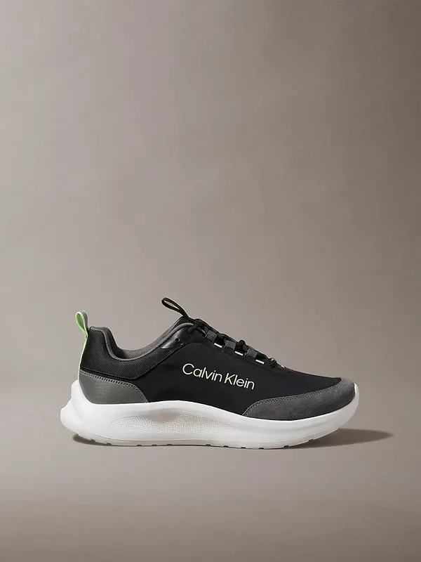 Calvin Klein Ck Curve – Lichtgewicht Hardloopsneakers “BLACK/GRANITE GRAY/WHITE GREEN” (HM0HM0234201G)