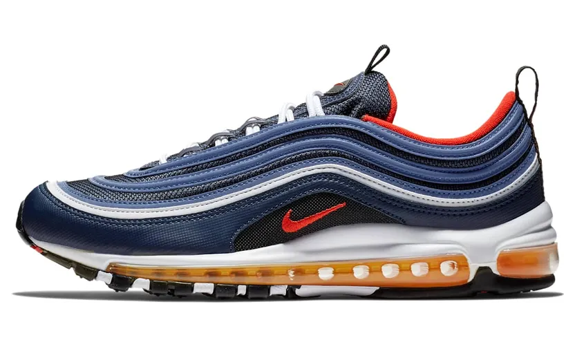 Nike Air Max 97 Midnight Navy Habanero Red