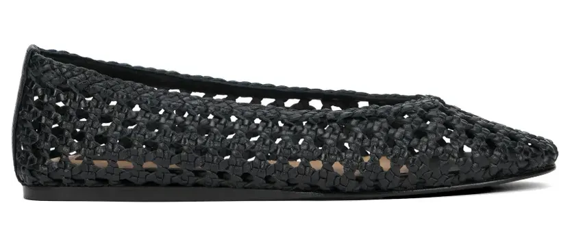 Manebi Gewebte Ballerinas “Black” (Q94GH)