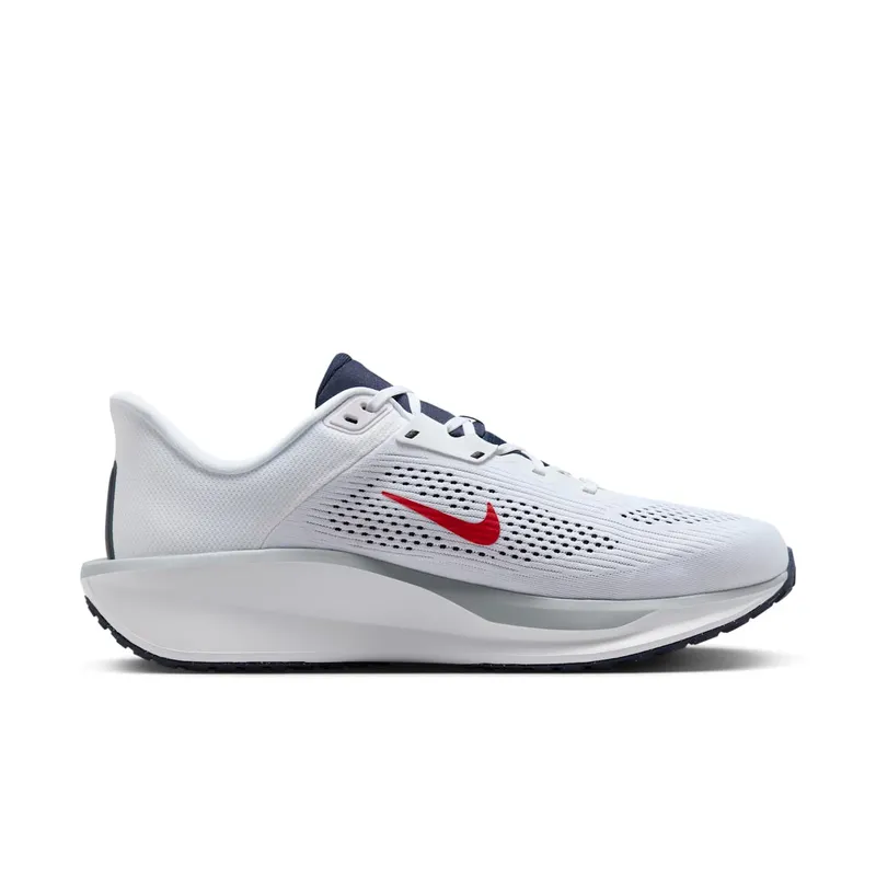Nike Quest 6 White Obsidian Wolf Grey University Red (FD6033-107)