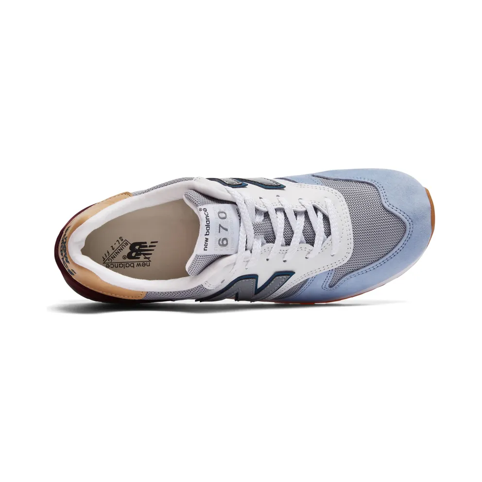 New Balance 670 Supply Pack Burgundy/White-Blue (M670BWT)