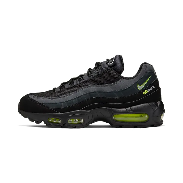 Nike Air Max 95 Retro Logo “Black / Volt / Dark Smoke Grey / Light Smoke Grey” (CV1635-002)