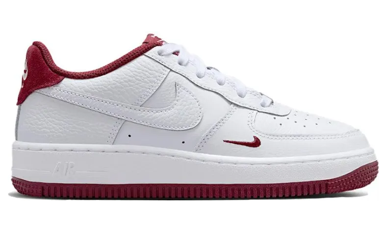 Nike Air Force 1 Low LV8 White Team Red Mini Swoosh (HF0952-100)