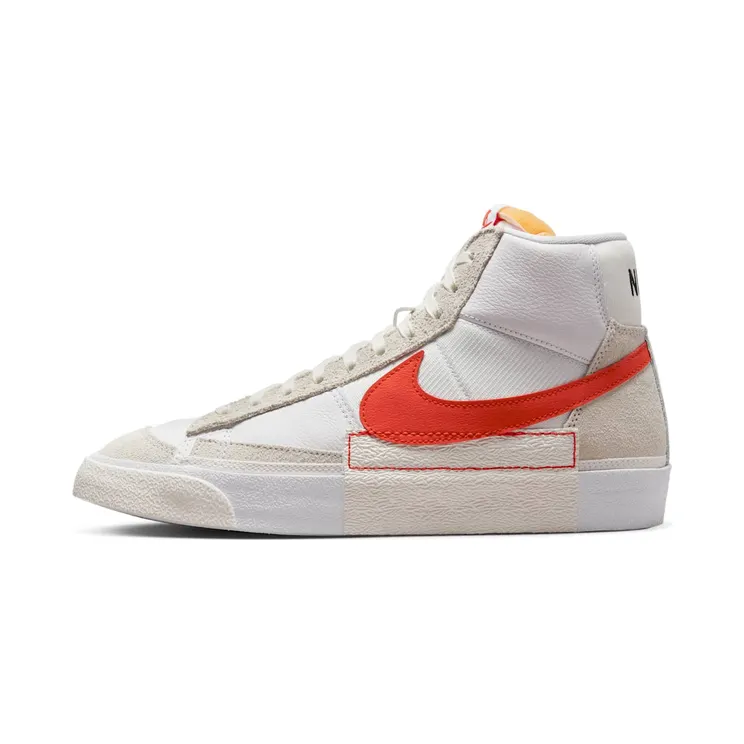 Nike Blazer Mid 77 Remastered Pro Club “White / Summit White / Sail / Habanero Red” (DQ7673-101)