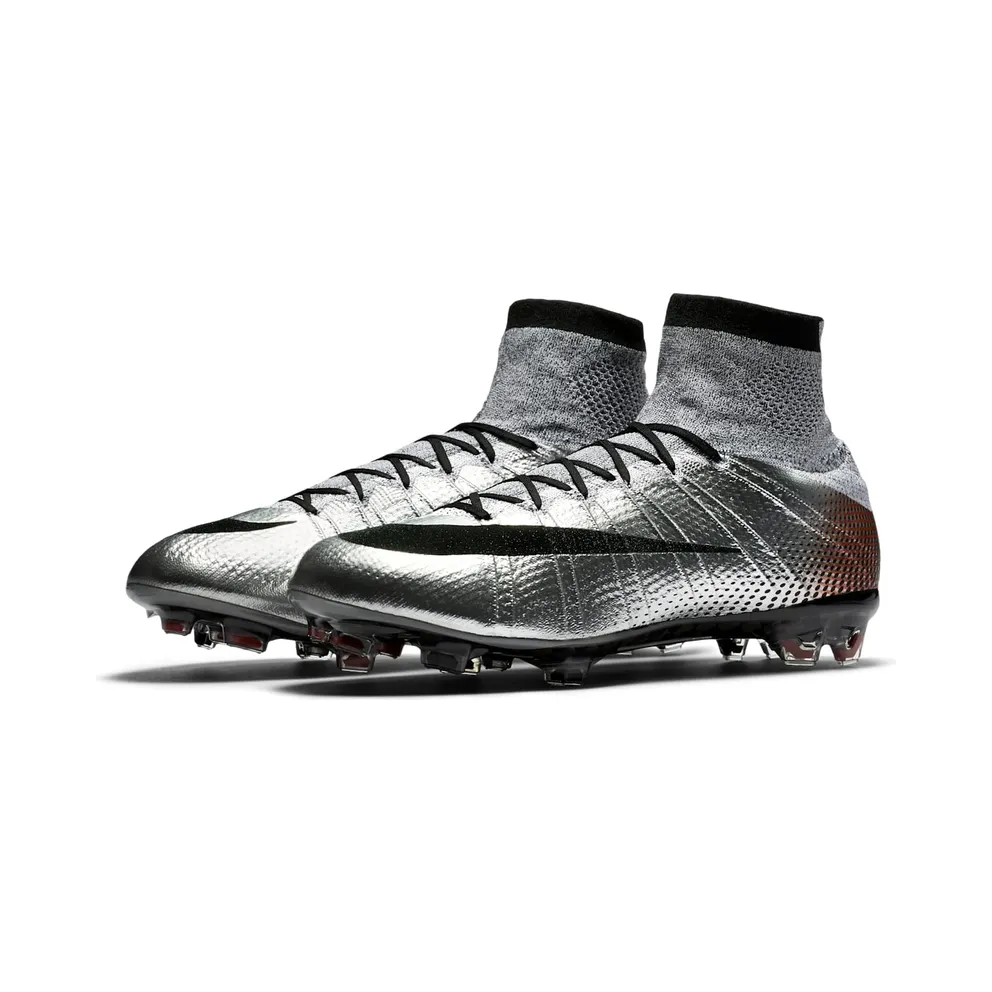 Nike Mercurial Superfly 4 CR7 Quinhentos Metallic Silver/Black-Gym Red (839622-006)