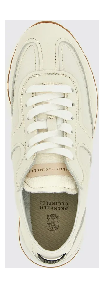 Brunello cucinelli Leather Sneakers White (MZDKG3235C4295) (3)