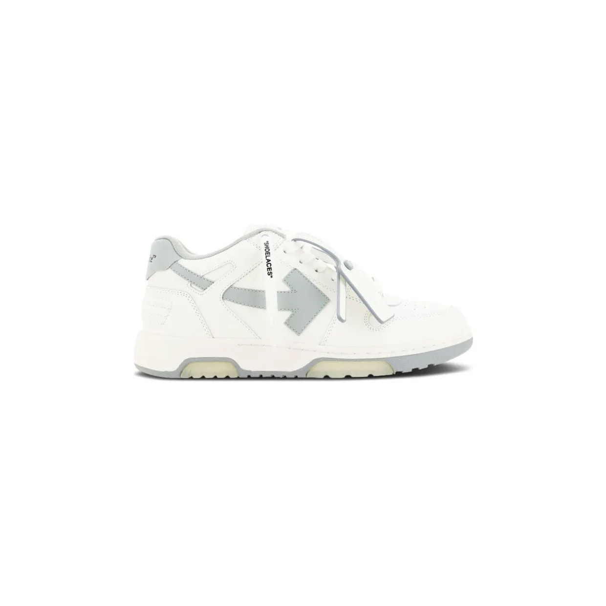OFF-WHITE Out Of Office OOO Low Tops White Grey (2023) (OMIA189C99LEA006-0109)