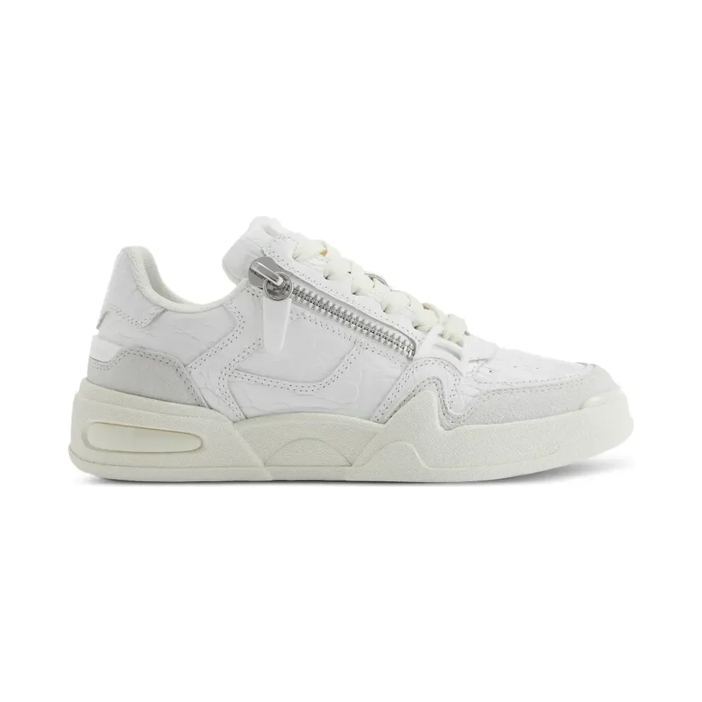 Giuseppe Zanotti with krokodillenprint and rits – White (RM60002001)