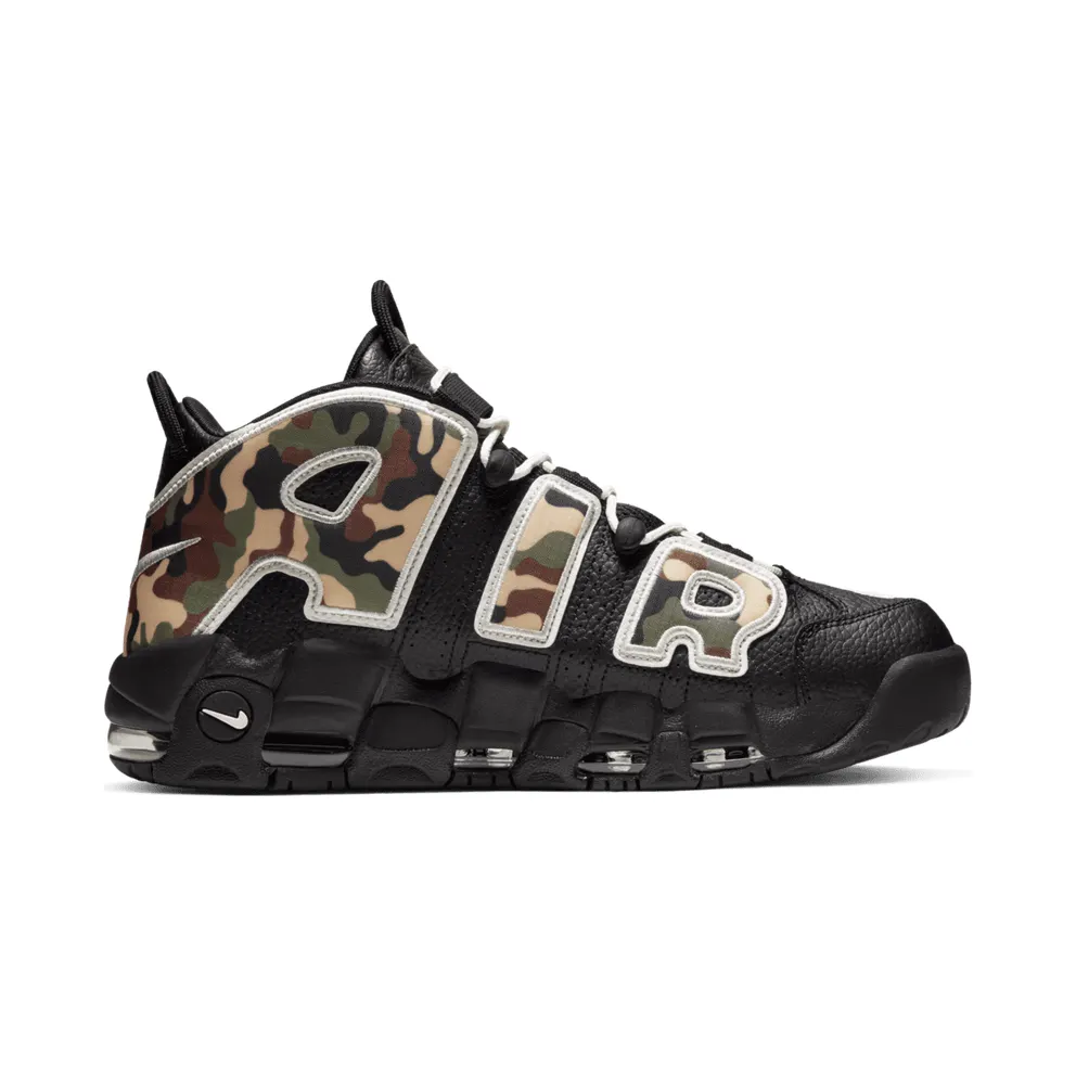 Nike Air More Uptempo 96 Camo Black/Sail-Light British Tan-Asparagus-Outdoor Green-Celestial Gold (CJ6122-001)