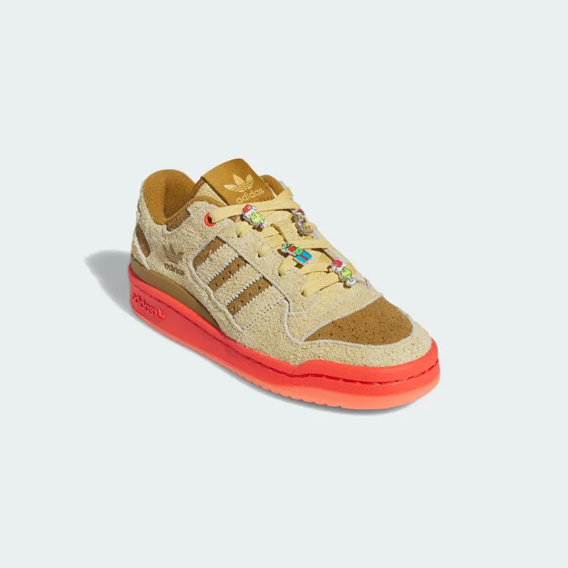 adidas Forum Low CL The Grinch Oat / Bright Red / Bronze Strata (IG7066)