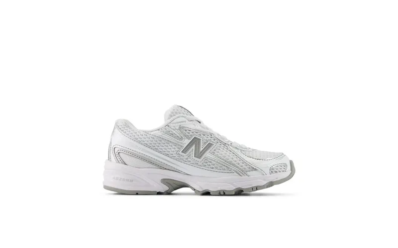 New Balance 740 Bungee Lace White Silver Metallic (PZ740WM)