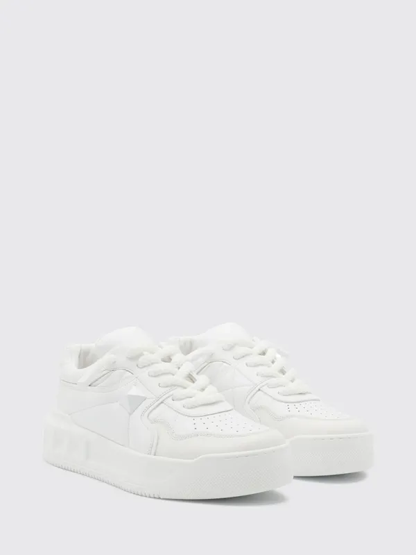 Valentino garavani One Stud XL Low Top Sneakers in Nappa Leather White (S0G37XTM0BO)