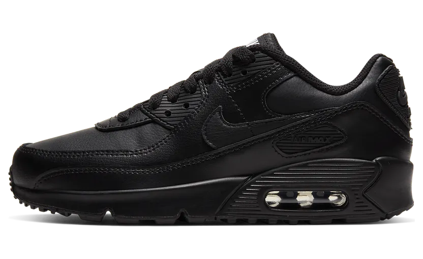 Nike Air Max 90 GS ‘Triple Black’ Black/Black/White/Black (CD6864-001)