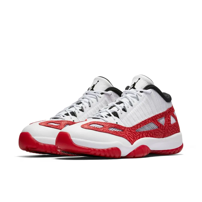 Jordan 11 Retro Low IE White Gym Red White/Gym Red-Black (919712-101)