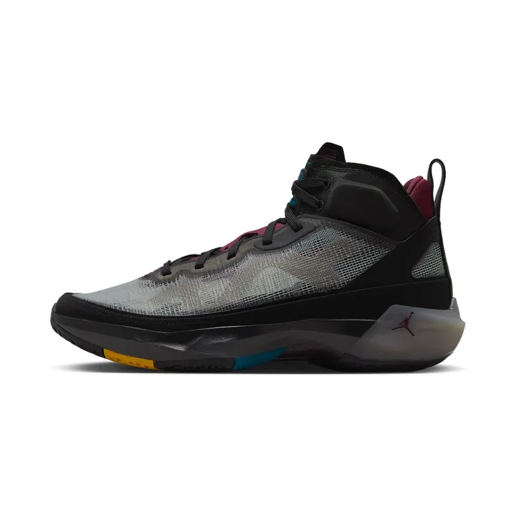 Air Jordan XXXVII “Black / Midnight Fog / Midas Gold / Bordeaux” (DD6958-001)