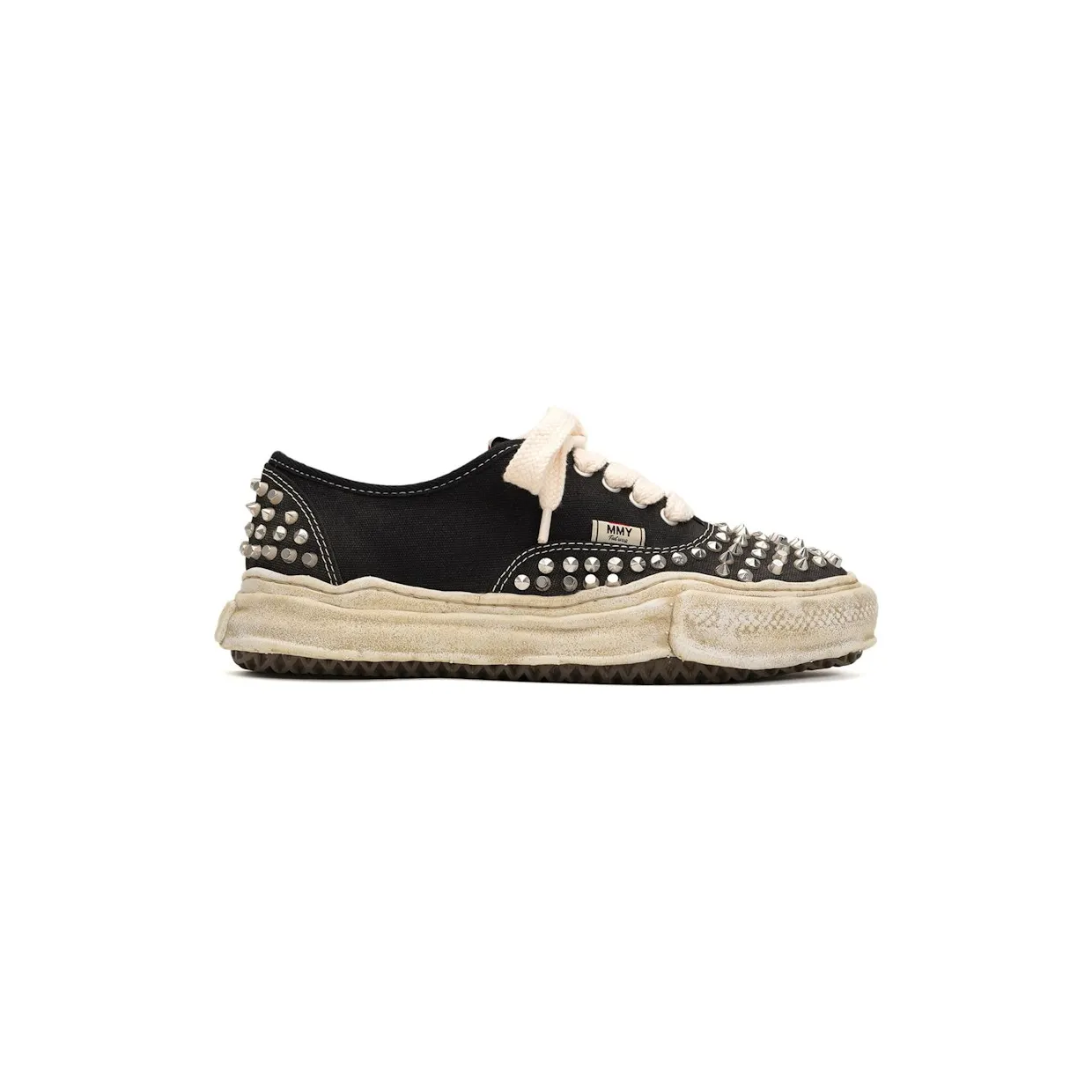 Maison Mihara Yasuhiro Baker OG Sole Studded Canvas Low Black (A13FW736-BLK)