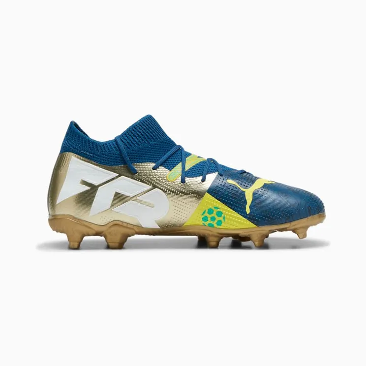 Puma Future 7 Match BNA FG AG GS Cleats “Marine Blue / Yellow” (108083-01)