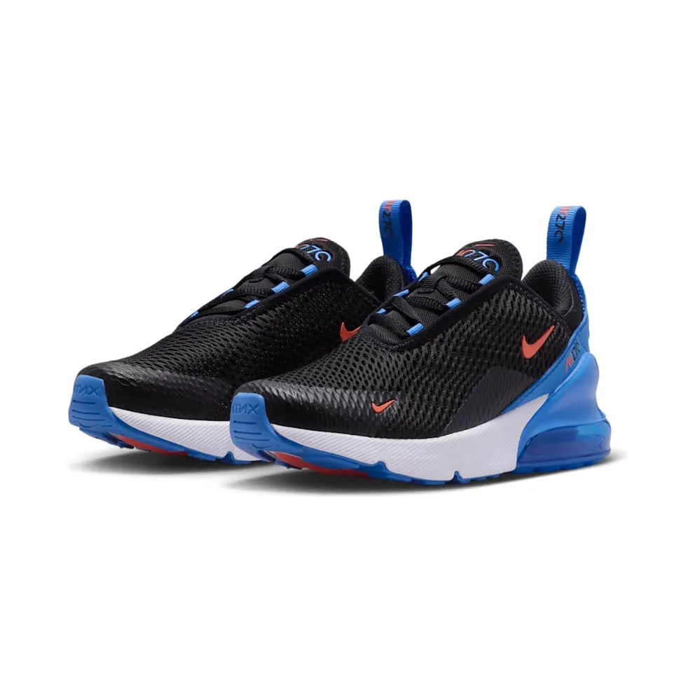 Nike Air Max 270 Black Blue Crystal Turf Orange (AO2372-047)