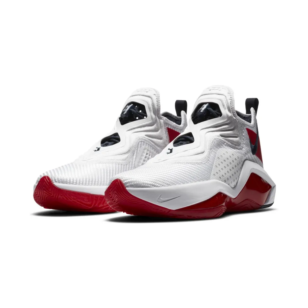 Nike LeBron Soldier 14 USA White/White-University Red-Midnight Navy (CK6047-100)