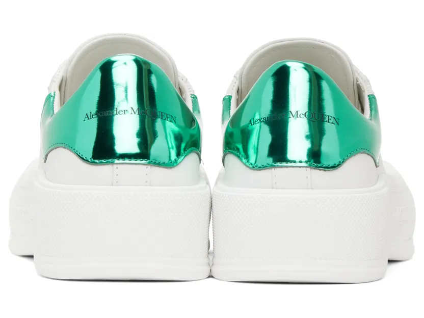 Alexander McQueen White & Pink Oversized Sneakers (716636WICEL) (2)