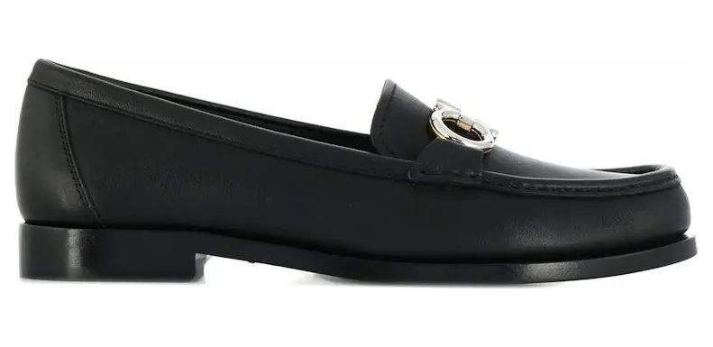 Ferragamo Gancini Mocassin Loafers Black (01N660693739)