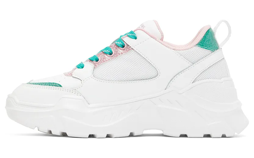 Versace Jeans Couture White Glitter Speedtrack Sneakers (E72VA3SC2EZS241) (3)