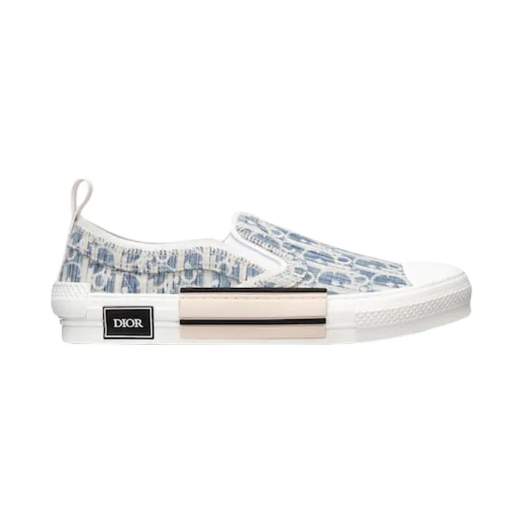 Dior B23 Low Blue Oblique Kasuri Jacquard (3SN262ZLA_H560)